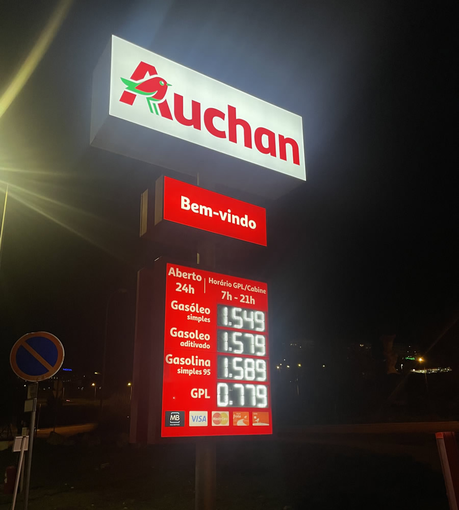 Gas Station Displays - LEDSYSTEMS