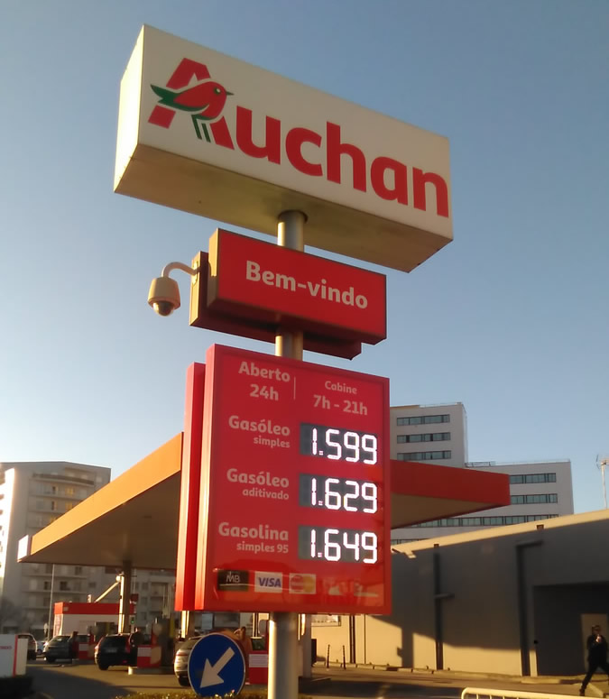 Gas Station Displays - LEDSYSTEMS