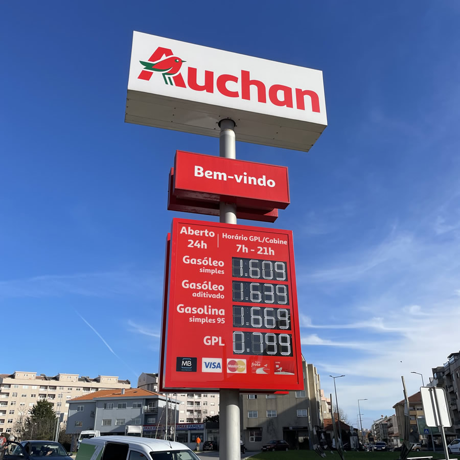 Gas Station Displays - LEDSYSTEMS