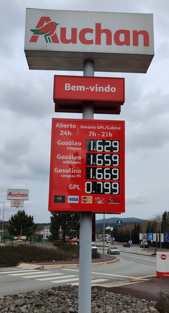 Gas Station Displays - LEDSYSTEMS