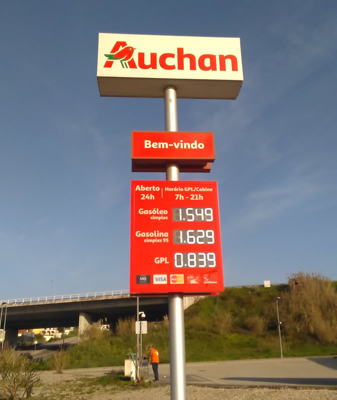 Gas Station Displays - LEDSYSTEMS