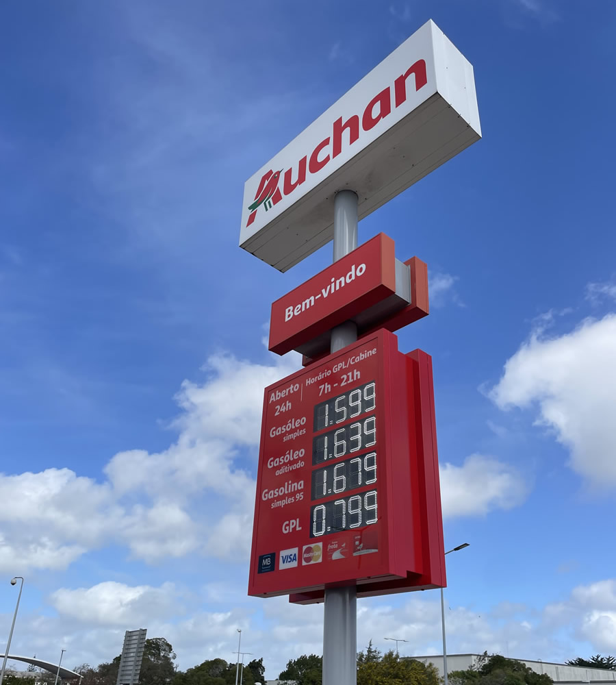 Gas Station Displays - LEDSYSTEMS