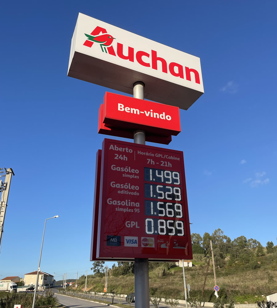 Gas Station Displays - LEDSYSTEMS