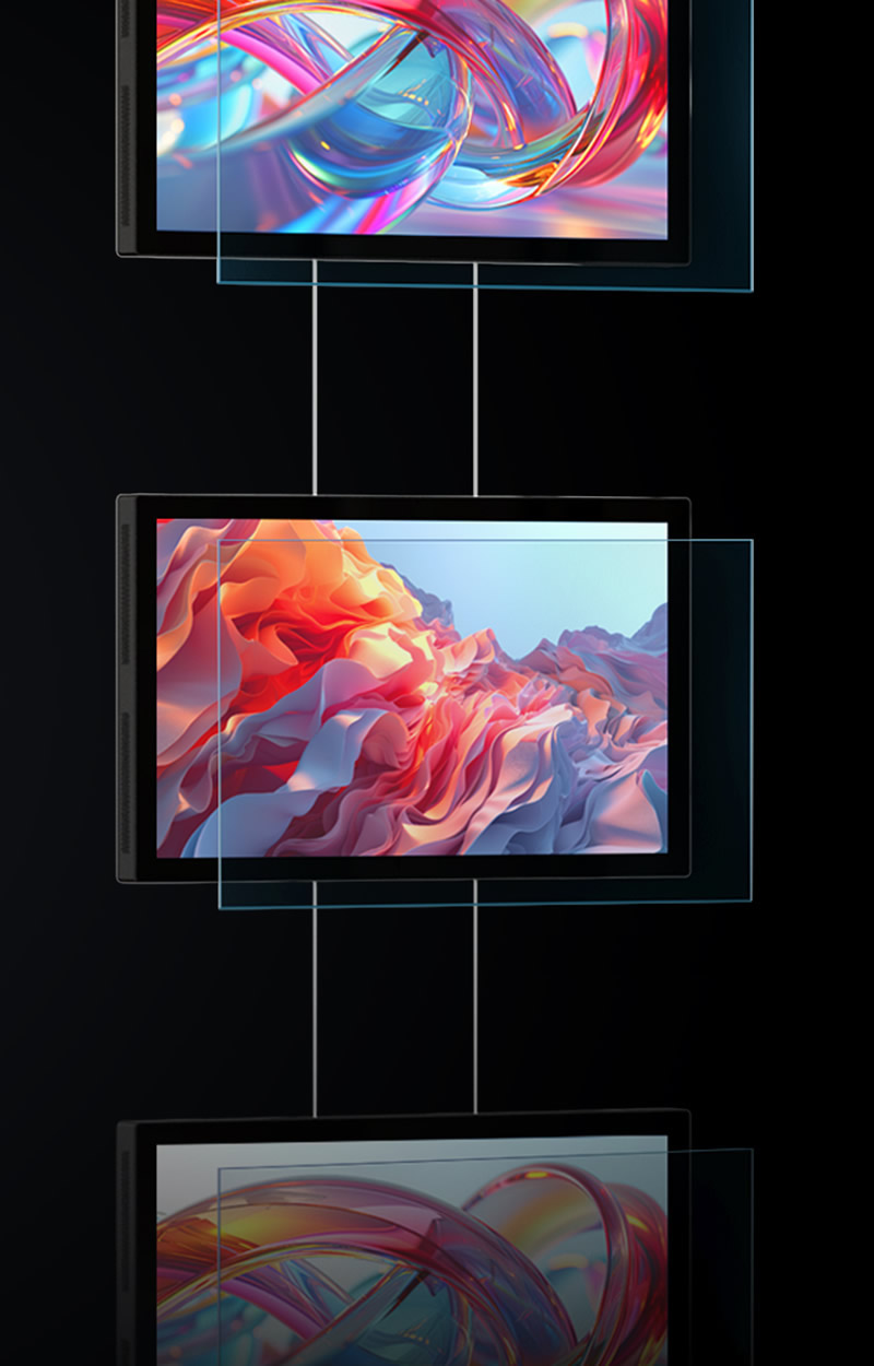 Gama de monitores LED para montras