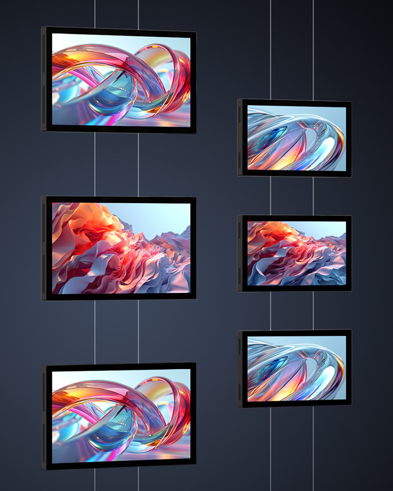 Gama de monitores LED para montras