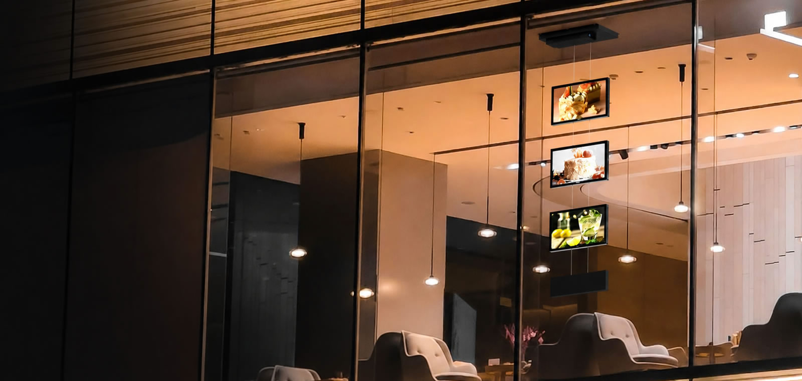 Gama de monitores LED para montras